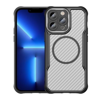 Carbon Fiber Texture MagSafe Translucent Phone Case, For iPhone 13 Pro Max, For iPhone 13 Pro, For iPhone 13, For iPhone 12, For iPhone 12 Pro Max, For iPhone 12 Pro