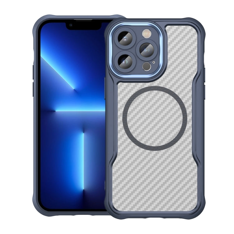 Carbon Fiber Texture MagSafe Translucent Phone Case, For iPhone 15, For iPhone 14, For iPhone 14 Pro, For iPhone 14 Pro Max, For iPhone 13 Pro Max, For iPhone 13 Pro