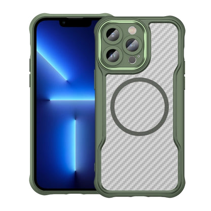 Carbon Fiber Texture MagSafe Translucent Phone Case, For iPhone 15, For iPhone 14, For iPhone 14 Pro, For iPhone 14 Pro Max, For iPhone 13 Pro Max, For iPhone 13 Pro