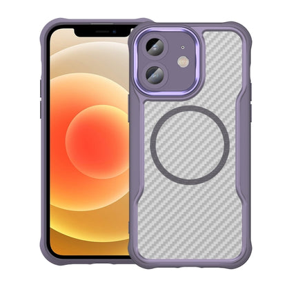 Carbon Fiber Texture MagSafe Translucent Phone Case, For iPhone 13 Pro Max, For iPhone 13 Pro, For iPhone 13, For iPhone 12, For iPhone 12 Pro Max, For iPhone 12 Pro