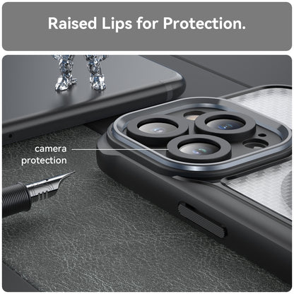 Carbon Fiber Texture MagSafe Translucent Phone Case, For iPhone 11 Pro Max, For iPhone 11, For iPhone 11 Pro