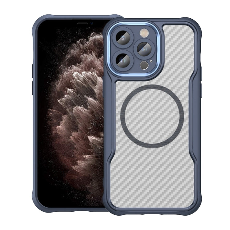 Carbon Fiber Texture MagSafe Translucent Phone Case, For iPhone 11 Pro Max, For iPhone 11, For iPhone 11 Pro