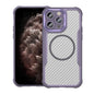 Carbon Fiber Texture MagSafe Translucent Phone Case, For iPhone 11 Pro Max, For iPhone 11, For iPhone 11 Pro