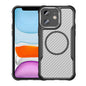 Carbon Fiber Texture MagSafe Translucent Phone Case, For iPhone 11 Pro Max, For iPhone 11, For iPhone 11 Pro