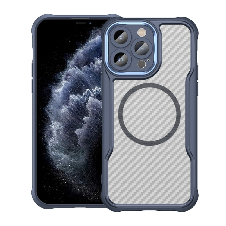 Carbon Fiber Texture MagSafe Translucent Phone Case, For iPhone 11 Pro Max, For iPhone 11, For iPhone 11 Pro
