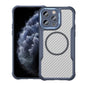 Carbon Fiber Texture MagSafe Translucent Phone Case, For iPhone 11 Pro Max, For iPhone 11, For iPhone 11 Pro