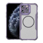 Carbon Fiber Texture MagSafe Translucent Phone Case, For iPhone 11 Pro Max, For iPhone 11, For iPhone 11 Pro