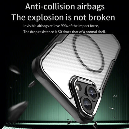 Carbon Fiber Texture MagSafe Translucent Phone Case, For iPhone 16, For iPhone 14, For iPhone 11