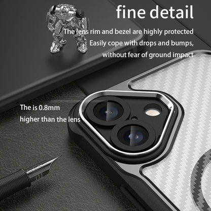 Carbon Fiber Texture MagSafe Translucent Phone Case, For iPhone 16, For iPhone 14, For iPhone 11