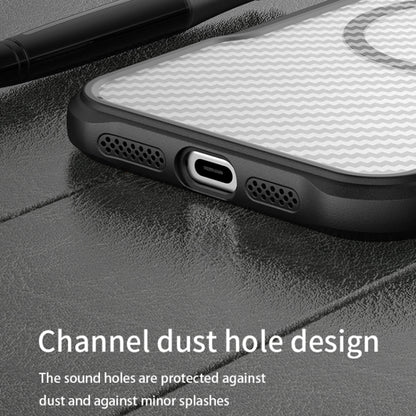 Carbon Fiber Texture MagSafe Translucent Phone Case, For iPhone 16, For iPhone 14, For iPhone 11