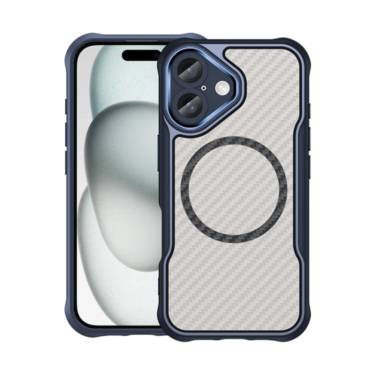 Carbon Fiber Texture MagSafe Translucent Phone Case, For  iPhone Air, For iPhone 16 Pro Max, For iPhone 16 Pro, For iPhone 16 Plus, For iPhone 16, For iPhone 15 Pro Max