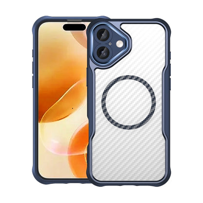 Carbon Fiber Texture MagSafe Translucent Phone Case, For iPhone 18 Pro, For iPhone 18 Pro Max, For iPhone 17e / 16e, For iPhone 16 Pro Max, For iPhone 16 Pro, For iPhone 16 Plus