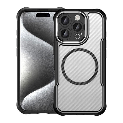 Carbon Fiber Texture MagSafe Translucent Phone Case, For  iPhone Air, For iPhone 16 Pro Max, For iPhone 16 Pro, For iPhone 16 Plus, For iPhone 16, For iPhone 15 Pro Max