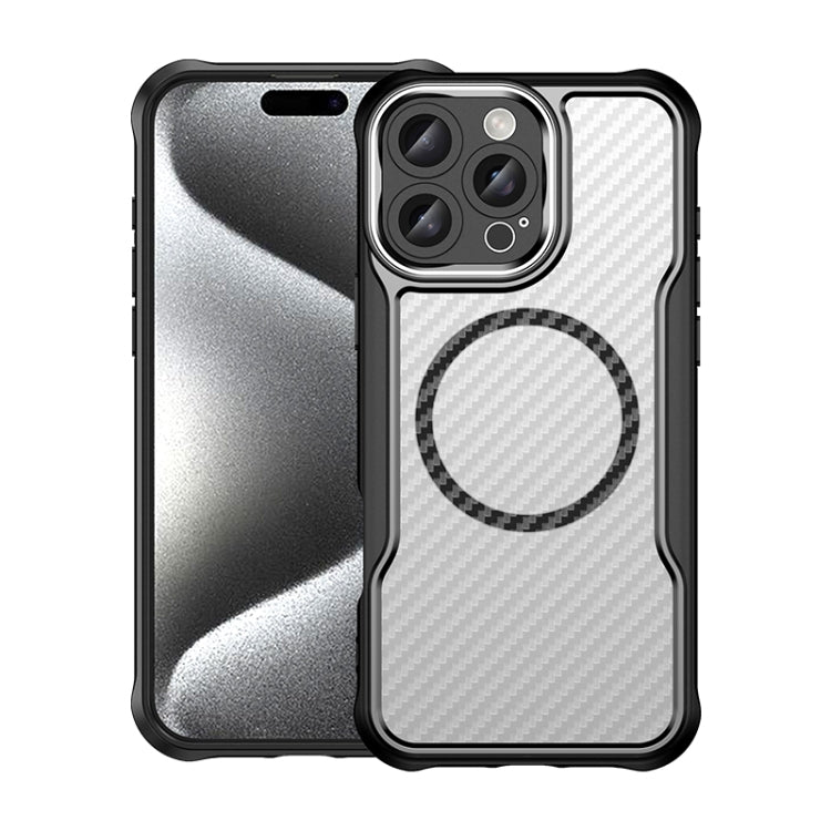 Carbon Fiber Texture MagSafe Translucent Phone Case, For  iPhone Air, For iPhone 16 Pro Max, For iPhone 16 Pro, For iPhone 16 Plus, For iPhone 16, For iPhone 15 Pro Max