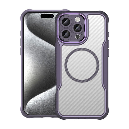 Carbon Fiber Texture MagSafe Translucent Phone Case, For  iPhone Air, For iPhone 16 Pro Max, For iPhone 16 Pro, For iPhone 16 Plus, For iPhone 16, For iPhone 15 Pro Max