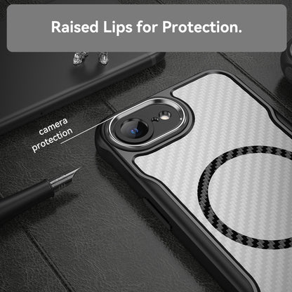 Carbon Fiber Texture MagSafe Translucent Phone Case, For iPhone 17e / 16e, For iPhone 17 Pro Max, For iPhone 17 Pro, For iPhone 17, For  iPhone Air, For iPhone 16 Pro Max