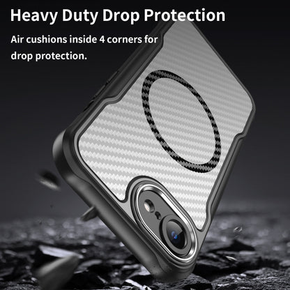 Carbon Fiber Texture MagSafe Translucent Phone Case, For iPhone 17e / 16e, For iPhone 17 Pro Max, For iPhone 17 Pro, For iPhone 17, For  iPhone Air, For iPhone 16 Pro Max