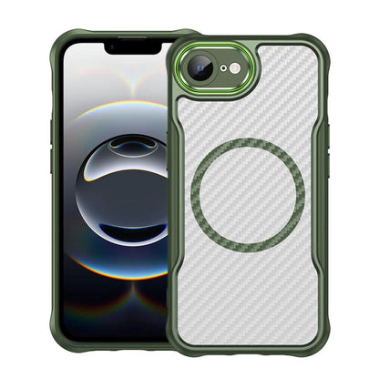Carbon Fiber Texture MagSafe Translucent Phone Case, For iPhone 18 Pro, For iPhone 18 Pro Max, For iPhone 17e / 16e, For iPhone 17 Pro Max, For iPhone 17 Pro, For iPhone 17