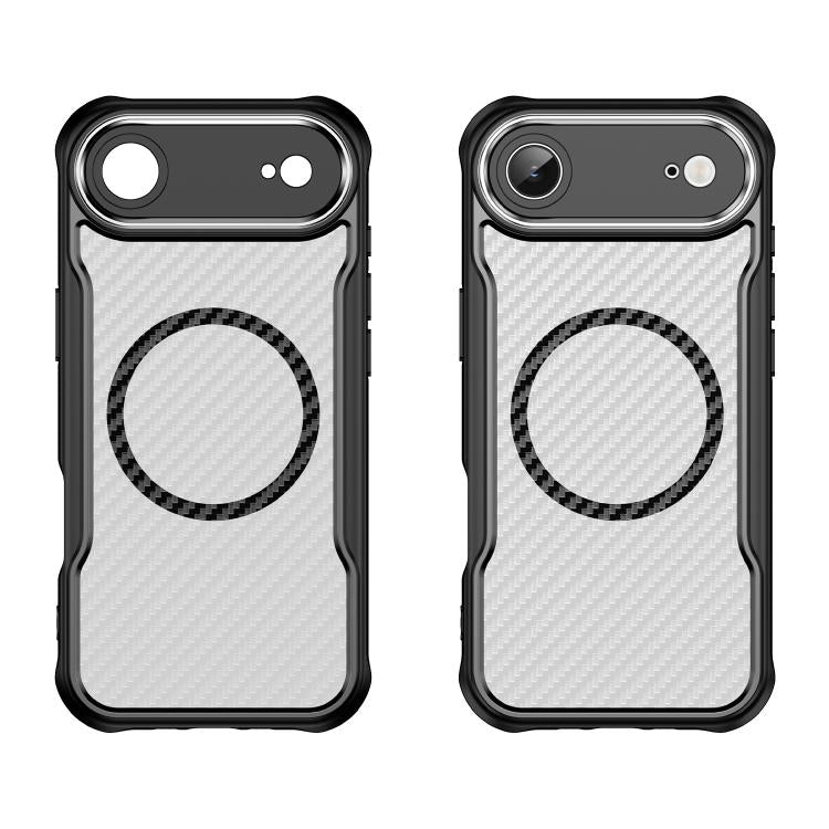 Carbon Fiber Texture MagSafe Translucent Phone Case, For  iPhone Air, For iPhone 16 Pro Max, For iPhone 16 Pro, For iPhone 16 Plus, For iPhone 16, For iPhone 15 Pro Max