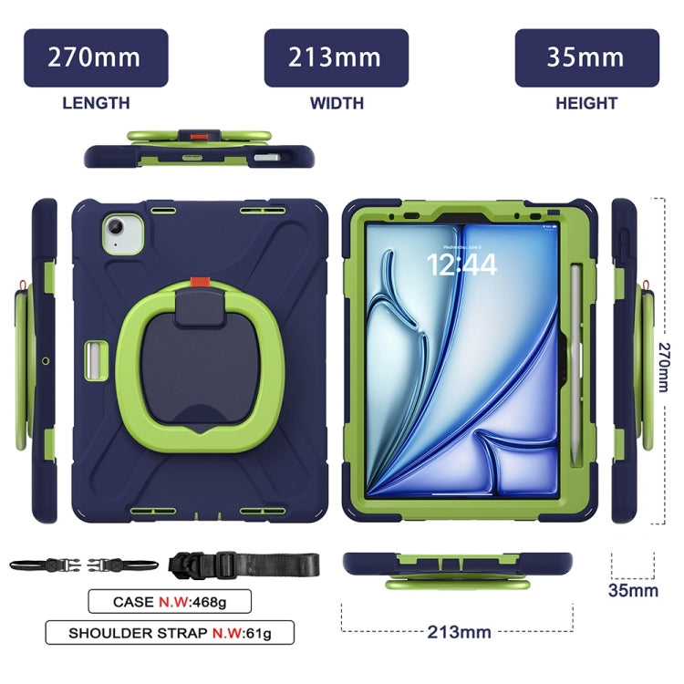 Silicone Hybrid PC Tablet Case with Holder & Shoulder Strap