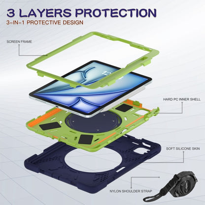 Silicone Hybrid PC Tablet Case with Holder & Shoulder Strap