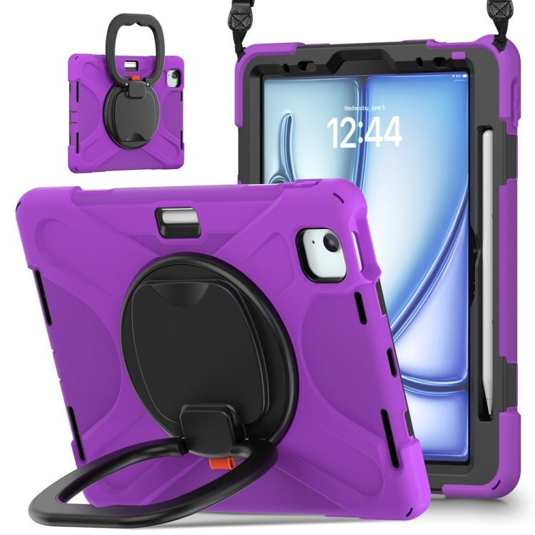 Silicone Hybrid PC Tablet Case with Holder & Shoulder Strap