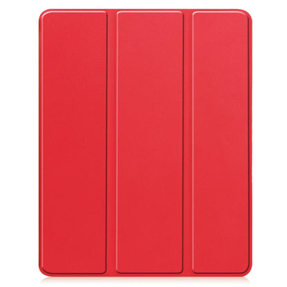 Custer TPU Pure Color 3-Fold Holder Smart Leather Tablet Case with Pen Tray, For iPad Air 13 2024 / 2025 / 2026, For iPad Pro 13 2025 / 2024