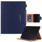 Solid Color Metal Buckle Leather Smart Tablet Case