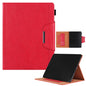 Solid Color Metal Buckle Leather Smart Tablet Case