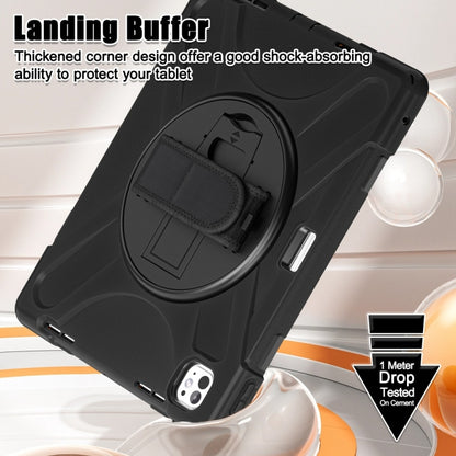 Rotatable Holder Silicone Hybrid PC Tablet Case with Shoulder Strap, For iPad Pro 13 2025 / 2024, For iPad Pro 11 2025 / 2024, For iPad Air 11 2024 / Air 11 2025