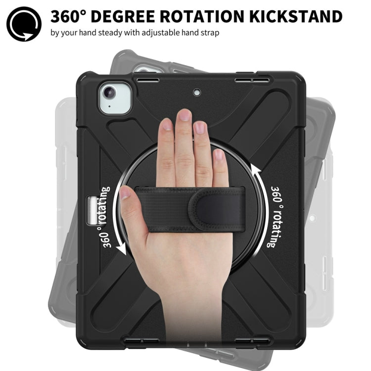 Rotatable Holder Silicone Hybrid PC Tablet Case with Shoulder Strap, For iPad Air 13 2026 / 2025 / 2024, For iPad Air 11 2026 / 2025 / 2024, For iPad Pro 13 2025 / 2024