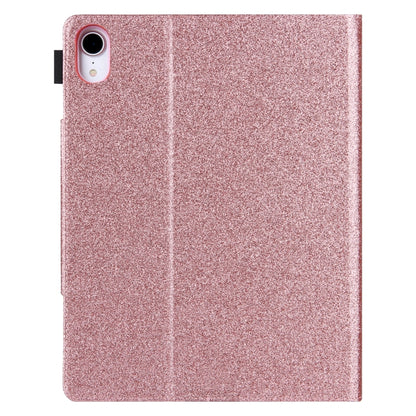 Glitter Metal Buckle Leather Smart Tablet Case