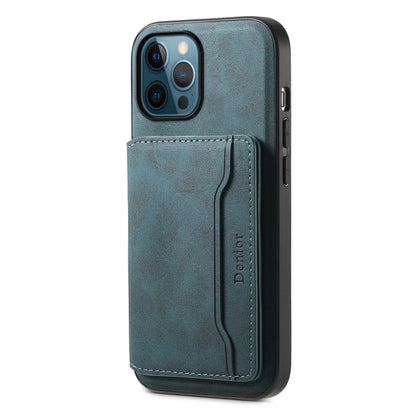 Denior D13 Retro Texture Leather MagSafe Card Bag Phone Case, For iPhone 13 Pro Max, For iPhone 13 Pro, For iPhone 12, For iPhone 12 Pro Max, For iPhone 12 Pro