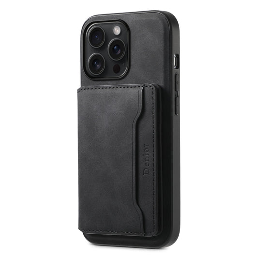 Denior D13 Retro Texture Leather MagSafe Card Bag Phone Case, For iPhone 15 Pro Max, For iPhone 15 Pro, For iPhone 15 Plus, For iPhone 15, For iPhone 14 Plus, For iPhone 13 / 14, For iPhone 14 Pro, For iPhone 14 Pro Max
