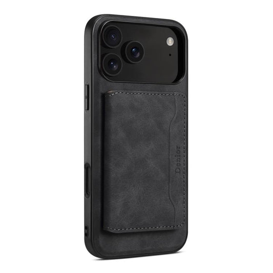 Denior D13 Retro Texture Leather MagSafe Card Bag Phone Case, For iPhone 18 Pro / 17 Pro, For iPhone 18 Pro Max / 17 Pro Max, For iPhone 17, For iPhone Air, For iPhone 16 Pro Max, For iPhone 16 Pro, For iPhone 16 Plus, For iPhone 16