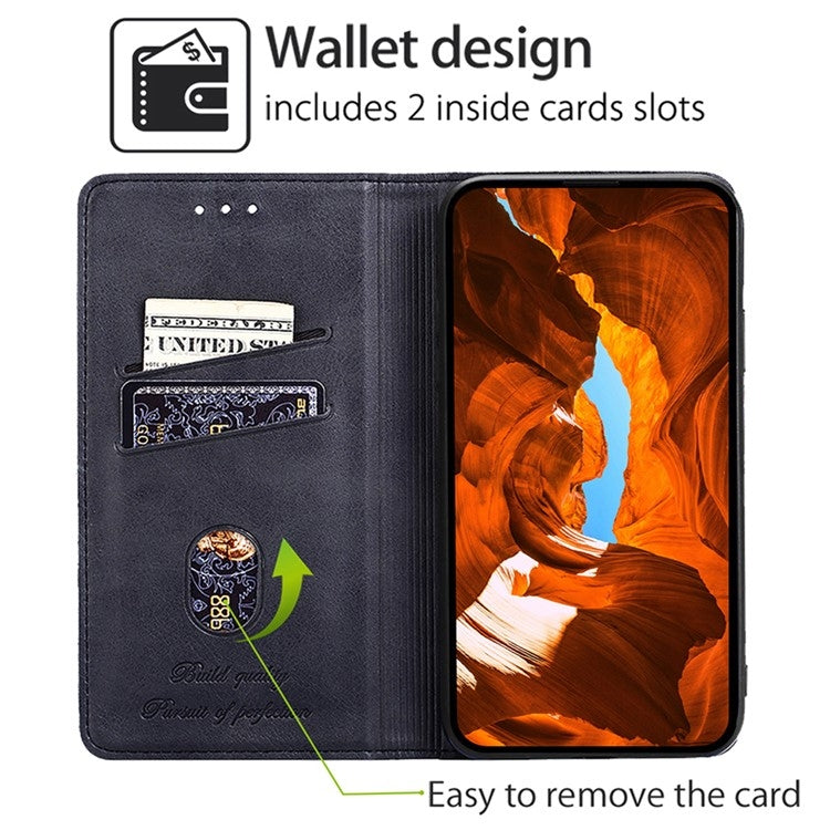 Cow Texture Magnetic Leather Phone Case