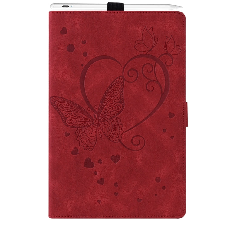 Love Butterfly Embossed Leather Tablet Case