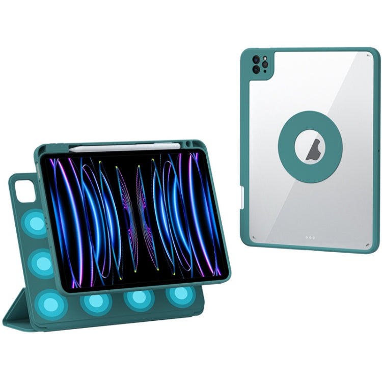 Rotatable Magnetic Detachable Leather Tablet Case with Pen Slot, For iPad mini 6 / mini 2024, For iPad Pro 12.9 2022 / 2021 / 2020, For iPad Pro 11 2022 / Air 10.9 2022, For iPad 10th Gen 10.9 2022