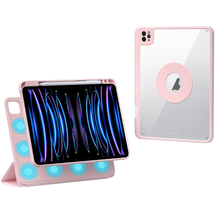 Rotatable Magnetic Detachable Leather Tablet Case with Pen Slot, For iPad mini 6 / mini 2024, For iPad Pro 12.9 2022 / 2021 / 2020, For iPad Pro 11 2022 / Air 10.9 2022, For iPad 10th Gen 10.9 2022