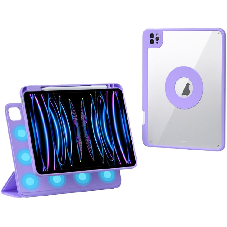 Rotatable Magnetic Detachable Leather Tablet Case with Pen Slot, For iPad mini 6 / mini 2024, For iPad Pro 12.9 2022 / 2021 / 2020, For iPad Pro 11 2022 / Air 10.9 2022, For iPad 10th Gen 10.9 2022