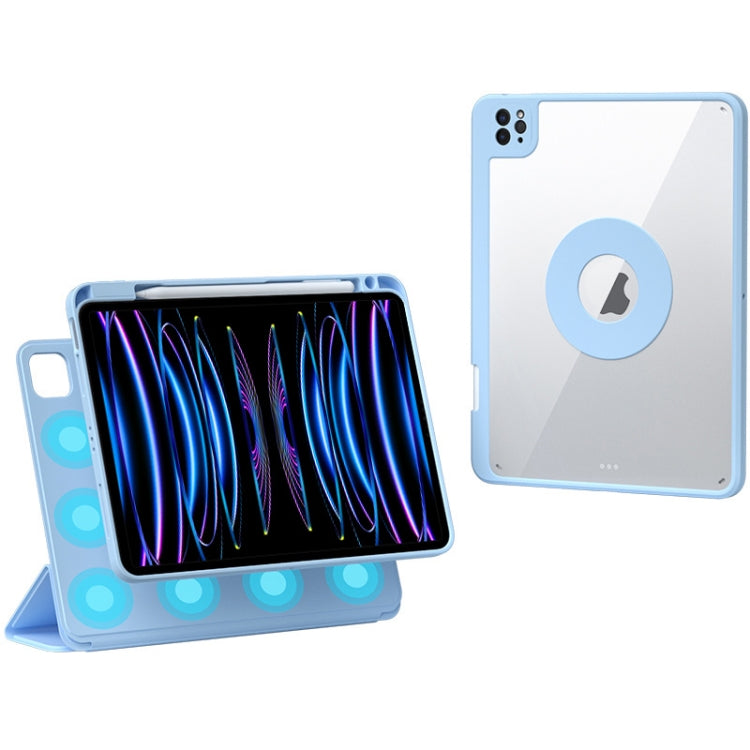 Rotatable Magnetic Detachable Leather Tablet Case with Pen Slot, For iPad mini 6 / mini 2024, For iPad Pro 12.9 2022 / 2021 / 2020, For iPad Pro 11 2022 / Air 10.9 2022, For iPad 10th Gen 10.9 2022