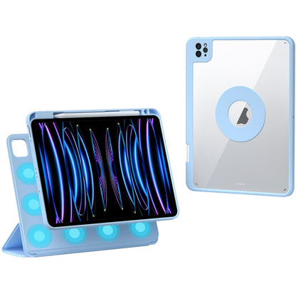 Rotatable Magnetic Detachable Leather Tablet Case with Pen Slot, For iPad mini 6 / mini 2024, For iPad Pro 12.9 2022 / 2021 / 2020, For iPad Pro 11 2022 / Air 10.9 2022, For iPad 10th Gen 10.9 2022