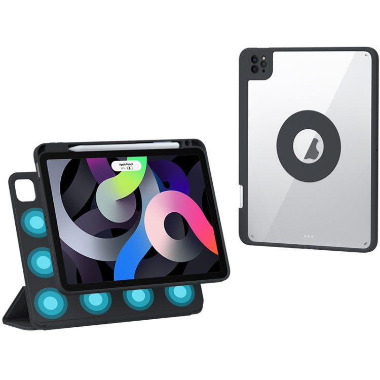 Rotatable Magnetic Detachable Leather Tablet Case with Pen Slot, For iPad mini 6 / mini 2024, For iPad Pro 12.9 2022 / 2021 / 2020, For iPad Pro 11 2022 / Air 10.9 2022, For iPad 10th Gen 10.9 2022