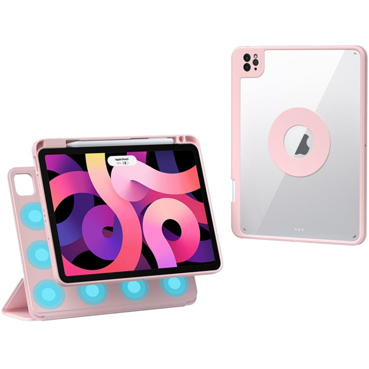 Rotatable Magnetic Detachable Leather Tablet Case with Pen Slot, For iPad mini 6 / mini 2024, For iPad Pro 12.9 2022 / 2021 / 2020, For iPad Pro 11 2022 / Air 10.9 2022, For iPad 10th Gen 10.9 2022