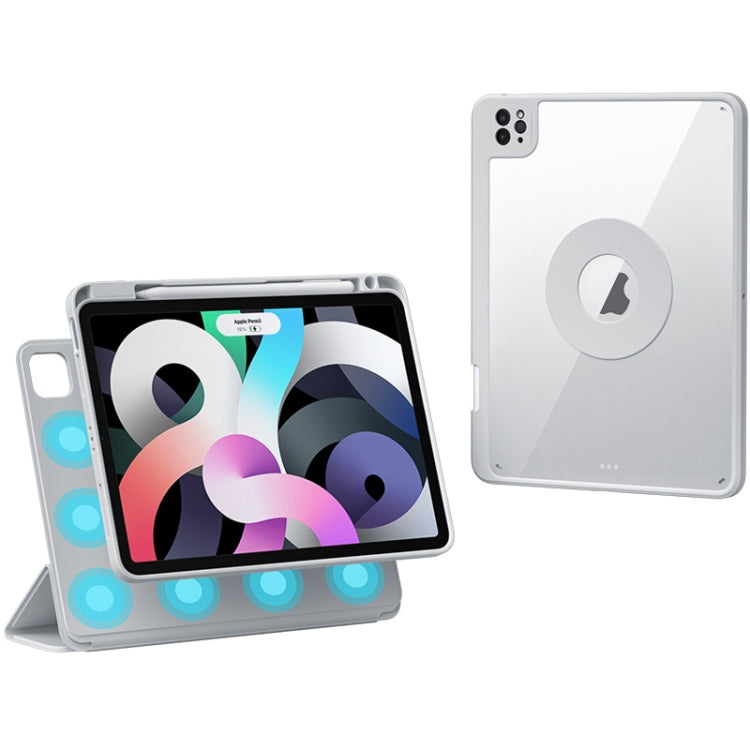 Rotatable Magnetic Detachable Leather Tablet Case with Pen Slot, For iPad mini 6 / mini 2024, For iPad Pro 12.9 2022 / 2021 / 2020, For iPad Pro 11 2022 / Air 10.9 2022, For iPad 10th Gen 10.9 2022