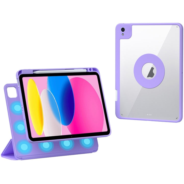 Rotatable Magnetic Detachable Leather Tablet Case with Pen Slot, For iPad mini 6 / mini 2024, For iPad Pro 12.9 2022 / 2021 / 2020, For iPad Pro 11 2022 / Air 10.9 2022, For iPad 10th Gen 10.9 2022