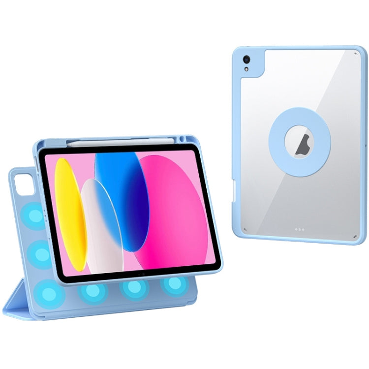 Rotatable Magnetic Detachable Leather Tablet Case with Pen Slot, For iPad mini 6 / mini 2024, For iPad Pro 12.9 2022 / 2021 / 2020, For iPad Pro 11 2022 / Air 10.9 2022, For iPad 10th Gen 10.9 2022