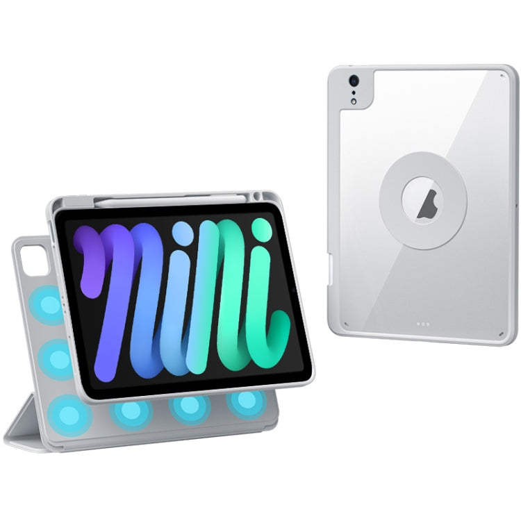 Rotatable Magnetic Detachable Leather Tablet Case with Pen Slot, For iPad mini 6 / mini 2024, For iPad Pro 12.9 2022 / 2021 / 2020, For iPad Pro 11 2022 / Air 10.9 2022, For iPad 10th Gen 10.9 2022