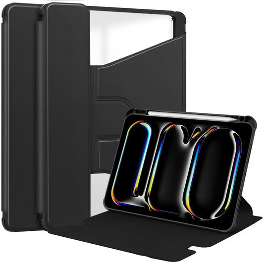 Transparent Rotation Smart Leather Tablet Case