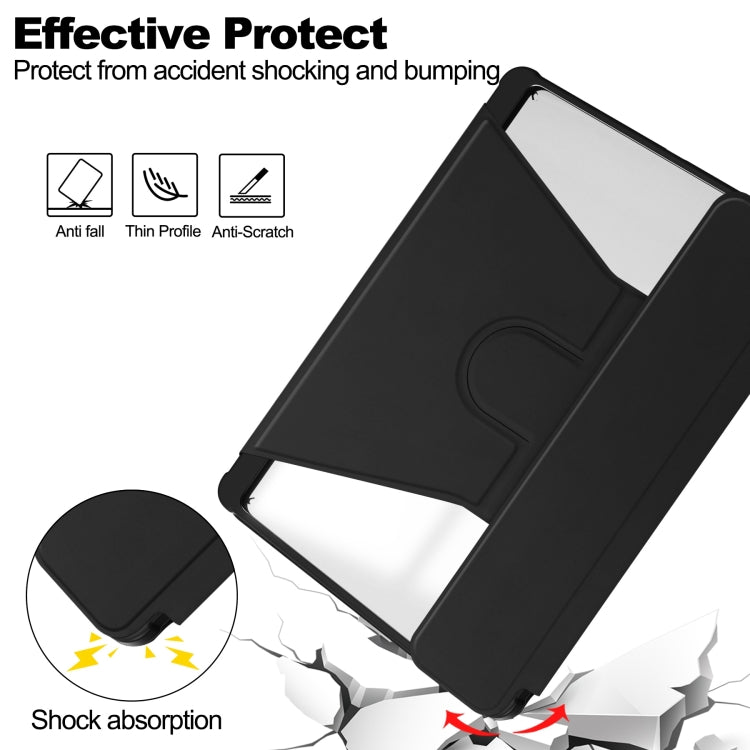 Transparent Rotation Smart Leather Tablet Case